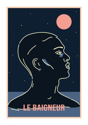le-baigneur-print-illustration-art-nantes-sarah-nyangue-saratoustra