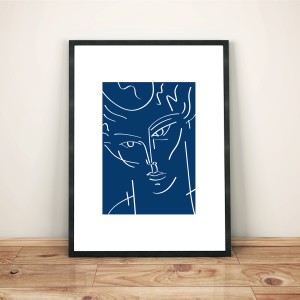 certains-avaient-la-peau-bleue2-cadre-serigraphie-illustration-nantes-monochrome-sarah-nyangue-saratoustra