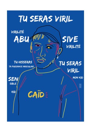 virilite-eddy-de-pretto-musique-cadre-art-illustration-art-nantes-sarah-nyangue-saratoustra