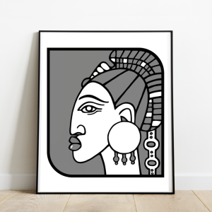 l-amante-cadre-serigraphie-afrique-illustration-nantes-sarah-nyangue-saratoustra