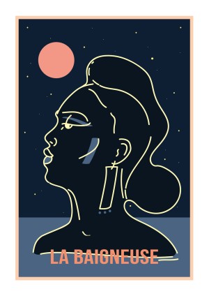 la-baigneuse-print-illustration-art-nantes-sarah-nyangue-saratoustra