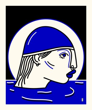 nageuse-serigraphie-illustration-art-sarah-nyangue-saratoustra-nantes
