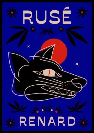 ruse-renard-affiche-print-illustration-nantes-sarah-nyangue-saratoustra