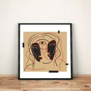 trois-quart-face-cadre-illustration-nantes-print-deco-sarah-nyangue-saratoustra